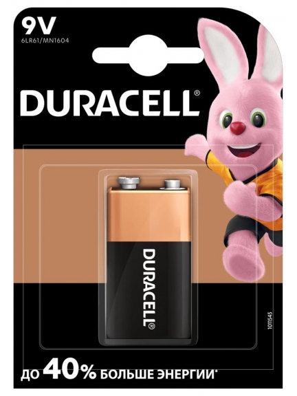 батарейка Duracell 6LR61/Крона-1BL