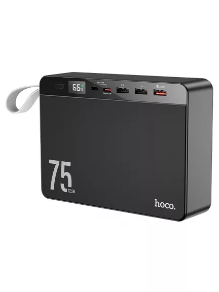 внешний аккумулятор большой емкости Hoco J94 Overlord 22.5W fully compatible power bank(75000mAh)