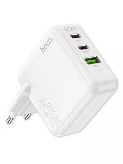 зарядное устройство для смартфона и ноутбука Hoco C115A Header PD65W three-port (2C1A)