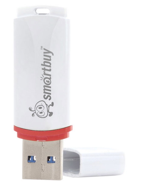 флешка USB SmartBuy Crown 64GB white
