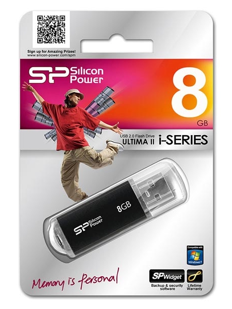 USB-накопитель Silicon Power Ultima II 8Gb black