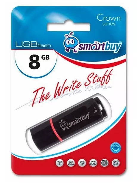 флешка USB SmartBuy Crown 8GB black