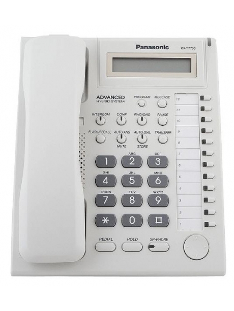системный телефон Panasonic KX-T7730RU white