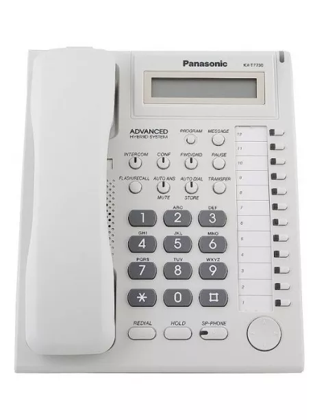 системный телефон Panasonic KX-T7730RU white