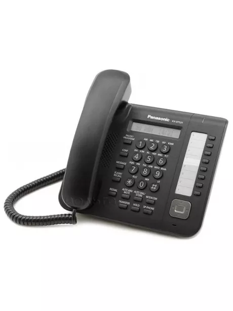 системный телефон Panasonic KX-DT521RU black