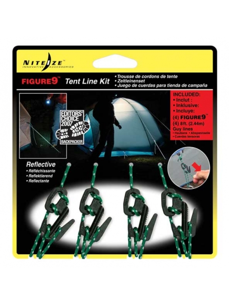 комплект креплений+шнур Nite Ize Figure 9 Tent Line Kit 