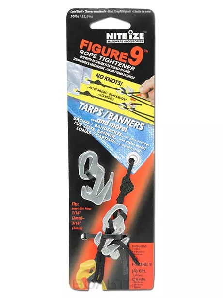 комплект креплений+шнур Nite Ize Figure 9 Small 4шт. + шнур 