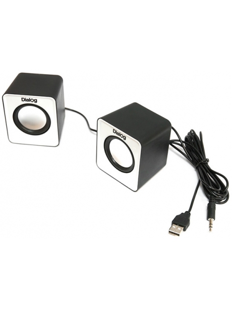 колонки Dialog Colibri AC-02UP black/white