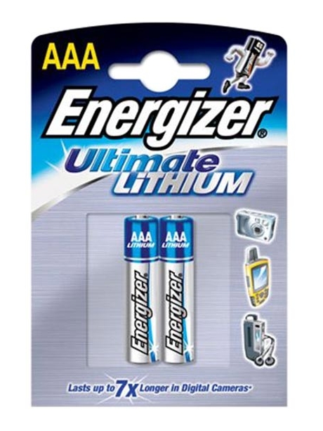 батарейки (2 шт.) Energizer LR03/L92/AAA Lithium-2BL 