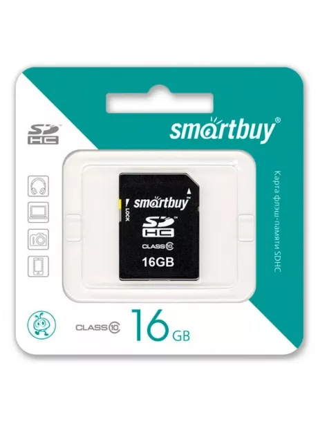 карта памяти SmartBuy 16Gb SDHC Class 10 