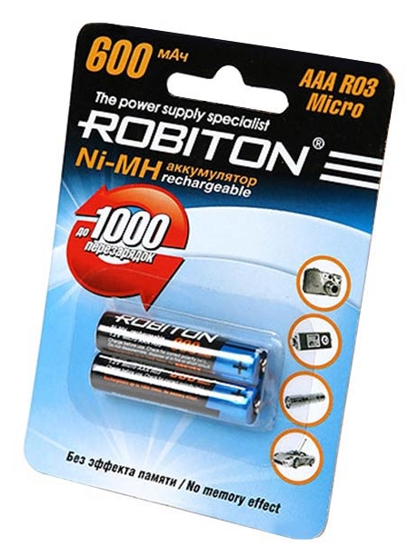 аккумулятор Robiton 600 mAh R03/AAA-2BL 