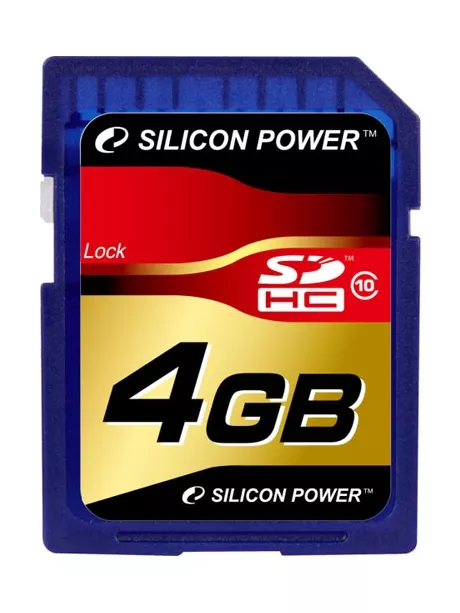 карта памяти Silicon Power 4Gb SDHC Class 10 