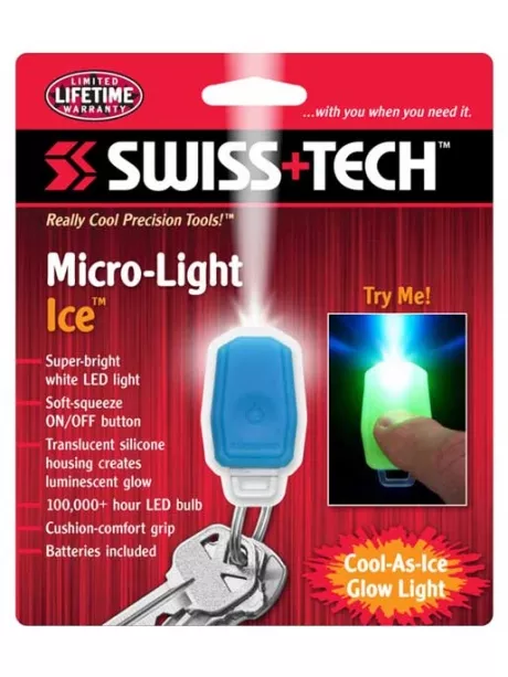 брелок для ключей Swiss Tech Micro-Light Ice blue