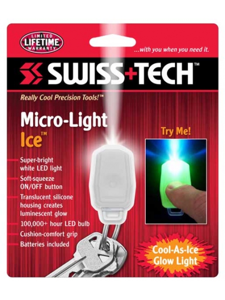 брелок для ключей Swiss Tech Micro-Light Ice white