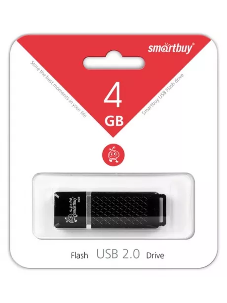 флешка USB SmartBuy Quartz series 4Gb black