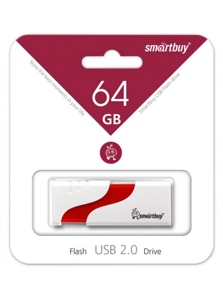 флешка USB SmartBuy Hatch 64Gb white
