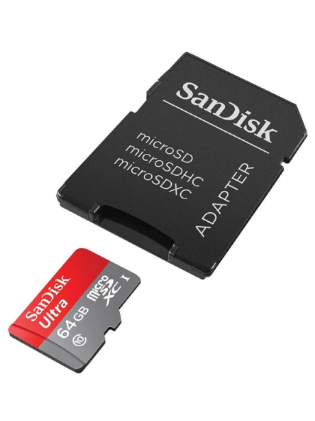 карта памяти SanDisk 64Gb microSDXC Class 10 Ultra 80Mb/s 