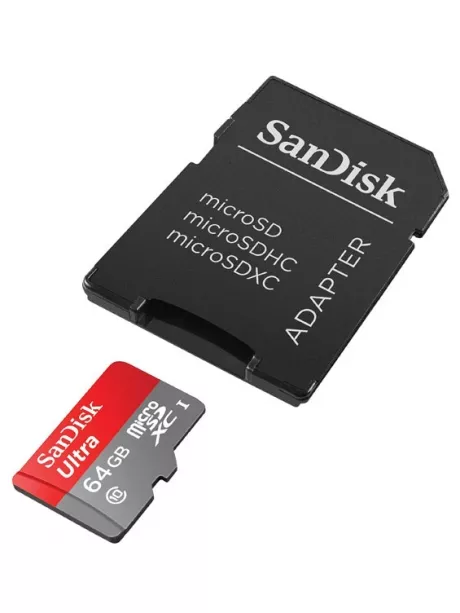 карта памяти SanDisk 64Gb microSDXC Class 10 Ultra 80Mb/s 