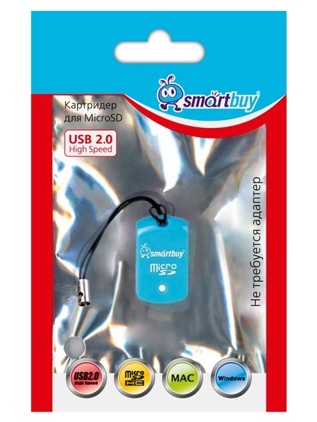 картридер SmartBuy MicroSD SBR-706 blue