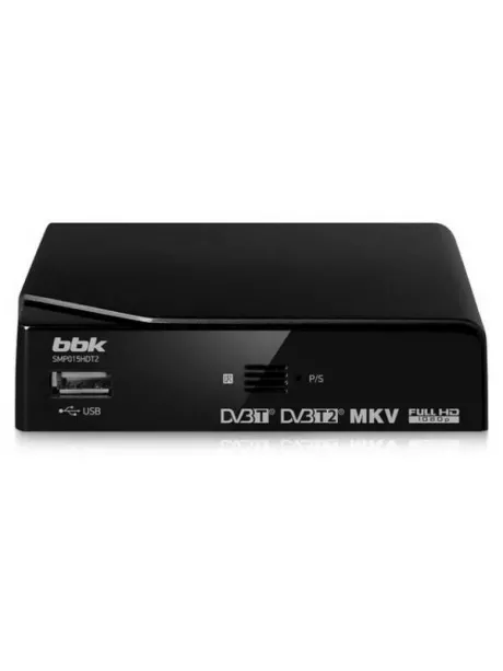 ТВ-тюнер DVB-T2 BBK SMP015 HDT2 черный