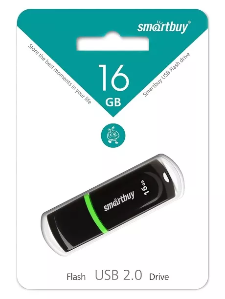 флешка USB SmartBuy Paean 16GB black
