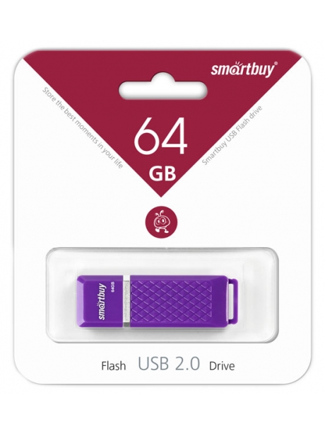 флешка USB SmartBuy Quartz series 64Gb violet