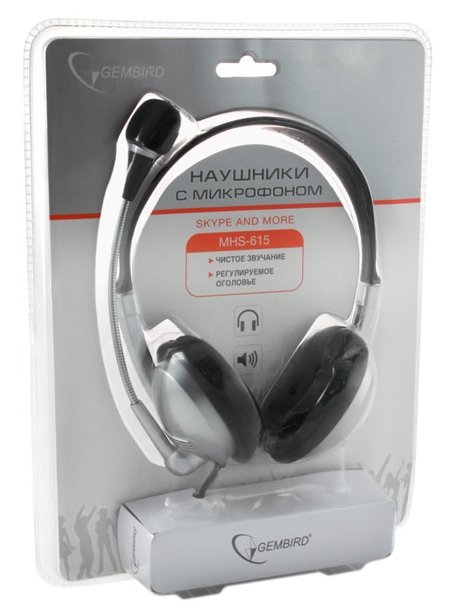 гарнитура Gembird MHS-615 silver/black