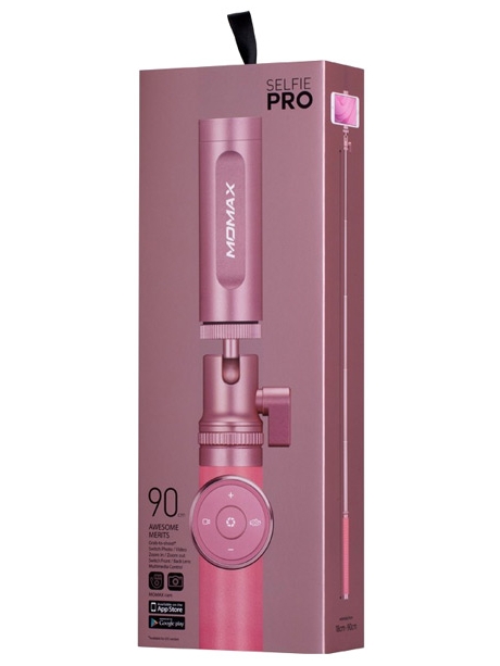 монопод для селфи Momax Selfie Pro Selfie Pod 90 см KMS4 rose gold
