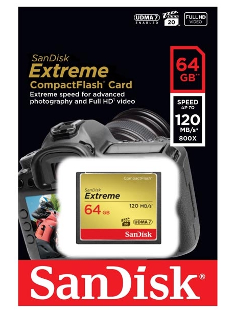 карта памяти SanDisk 64Gb Compact Flash Extreme 