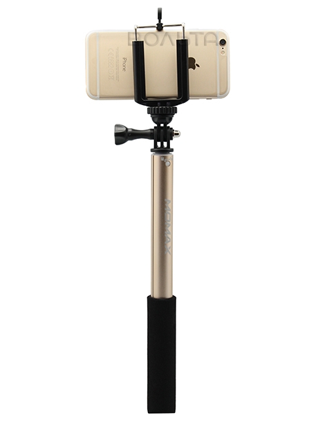 монопод для селфи Momax SelfiFit Bluetooth Selfi Pod KMS1 golden