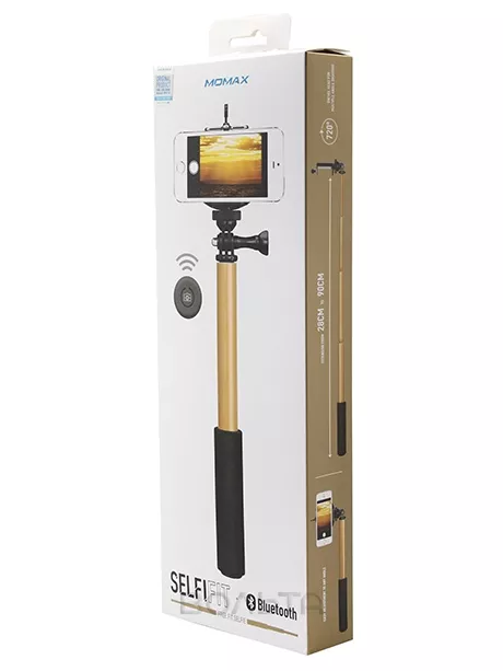 монопод для селфи Momax SelfiFit Bluetooth Selfi Pod KMS1 golden