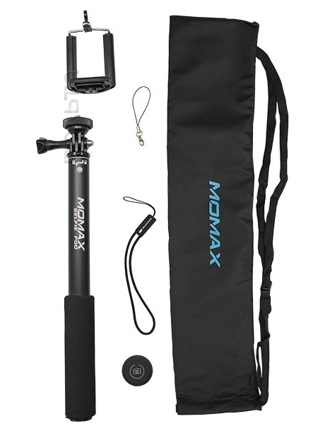 монопод для селфи Momax SelfiFit Bluetooth Selfi Pod KMS1 black