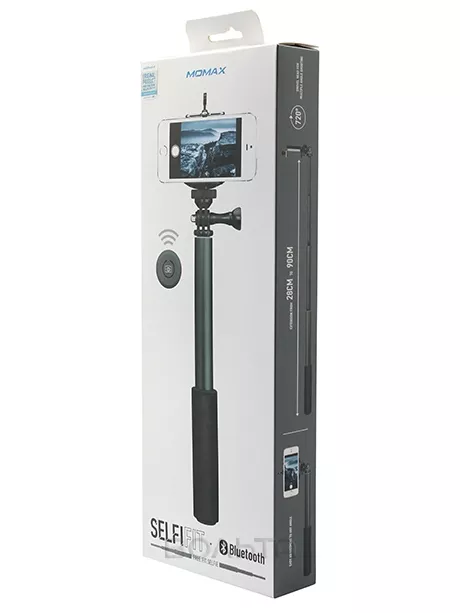 монопод для селфи Momax SelfiFit Bluetooth Selfi Pod KMS1 black