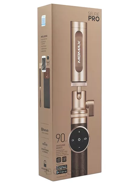 монопод для селфи Momax Selfie Pro Selfie Pod 90 см KMS4 golden