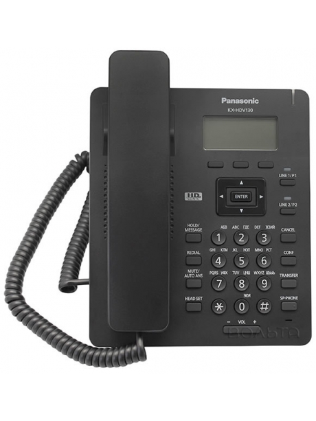 VoIP телефон Panasonic KX-HDV130RU black
