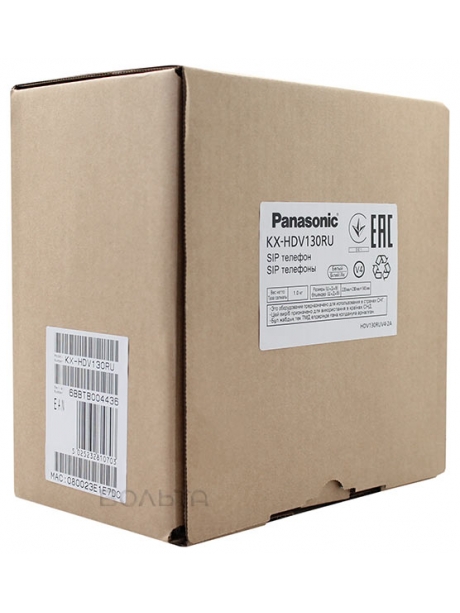 VoIP телефон Panasonic KX-HDV130RU white