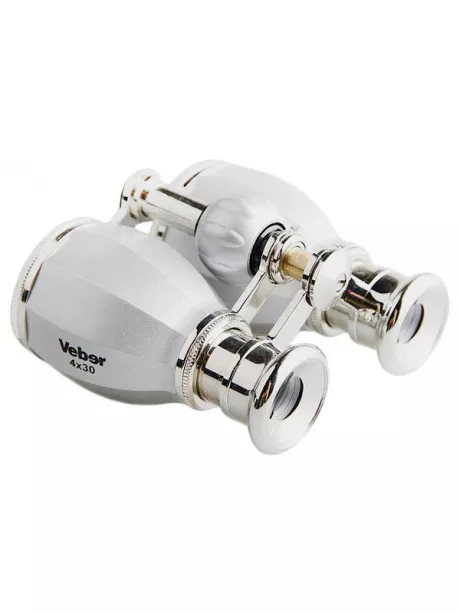 театральный бинокль Veber Opera БГЦ 4x30 серебристый