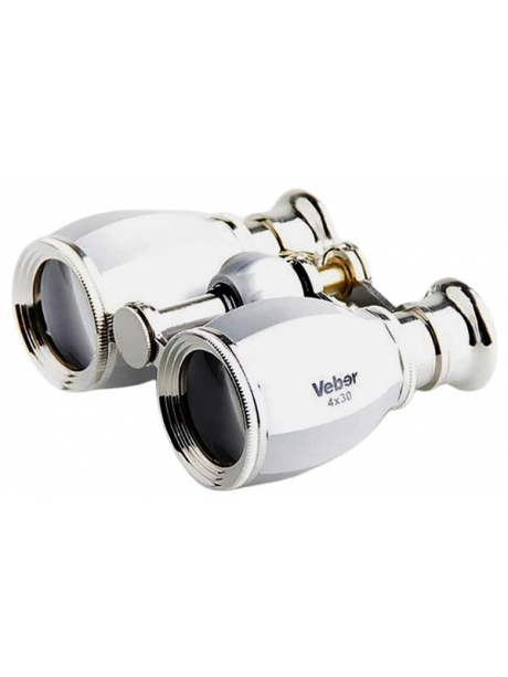 театральный бинокль Veber Opera БГЦ 4x30 серебристый