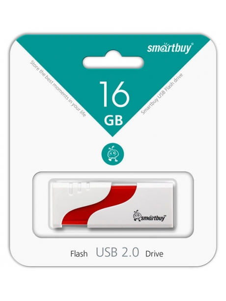 флешка USB SmartBuy Hatch 16Gb white