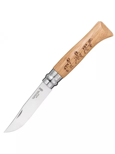 складной нож Opinel N°08 Animalia Dog самшит