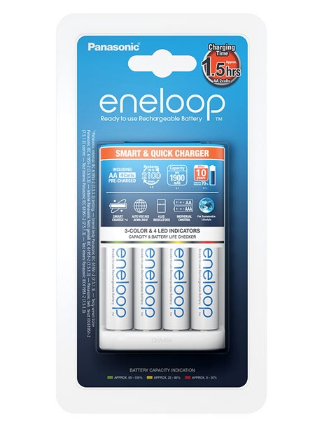 зарядное устройство Panasonic Eneloop K-KJ55MCC40E Smart&amp;Quick 