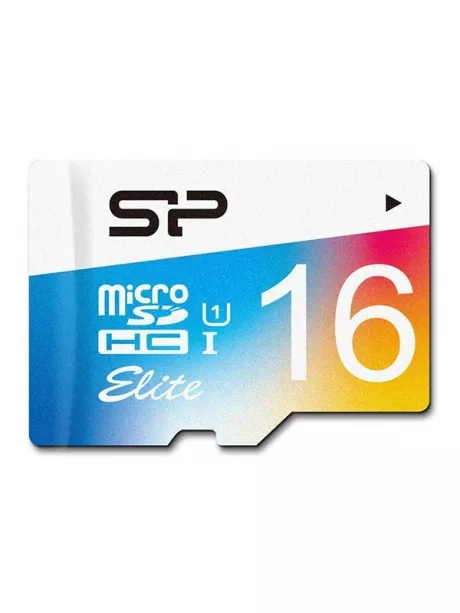 карта памяти Silicon Power 16Gb microSDHC Class 10 Elite COLORED 