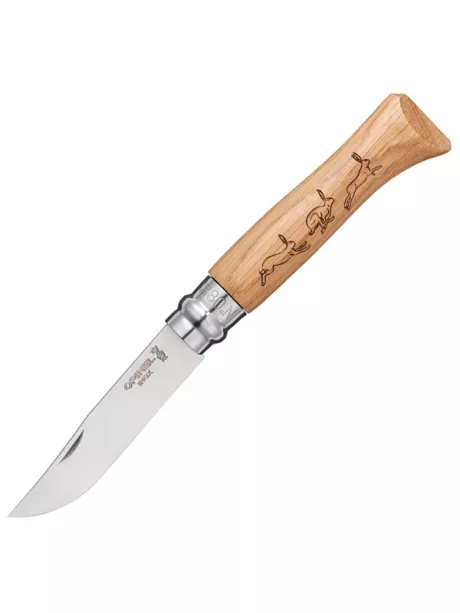 складной нож Opinel N°08 Animalia Hare дуб