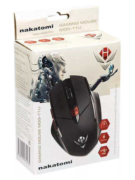 мышь игровая Nakatomi Gaming mouse MOG-11U black