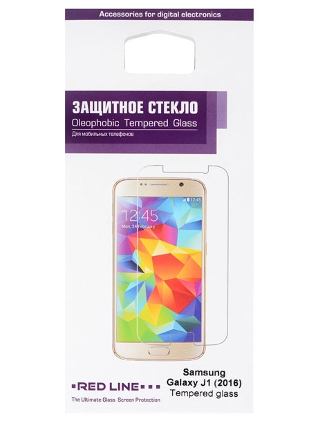 защитное стекло Red Line для Samsung Galaxy J1 (2016) 4,5" 