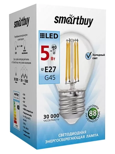 светодиодная лампа SmartBuy SBL-G45F-5-40K-E27 