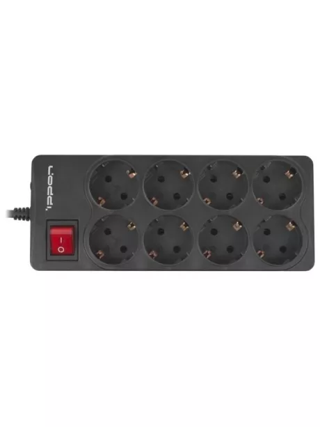 сетевой фильтр Ippon BK-238 8 розеток, 3м. черный