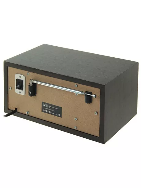 Стационарный радиоприёмник с Bluetooth и USB - БЗРП РП-320 дерево темное/серебристый