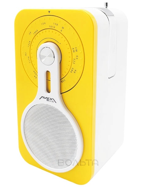 Радиоприемник с аккумулятором и проигрывателем mp3 Лира РП-260 yellow