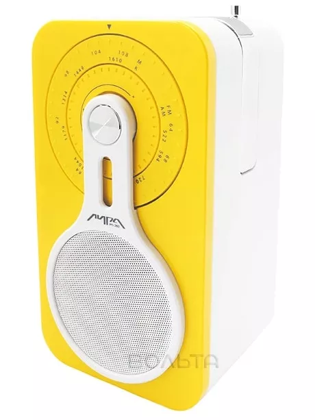 Радиоприемник с аккумулятором и проигрывателем mp3 Лира РП-260 yellow